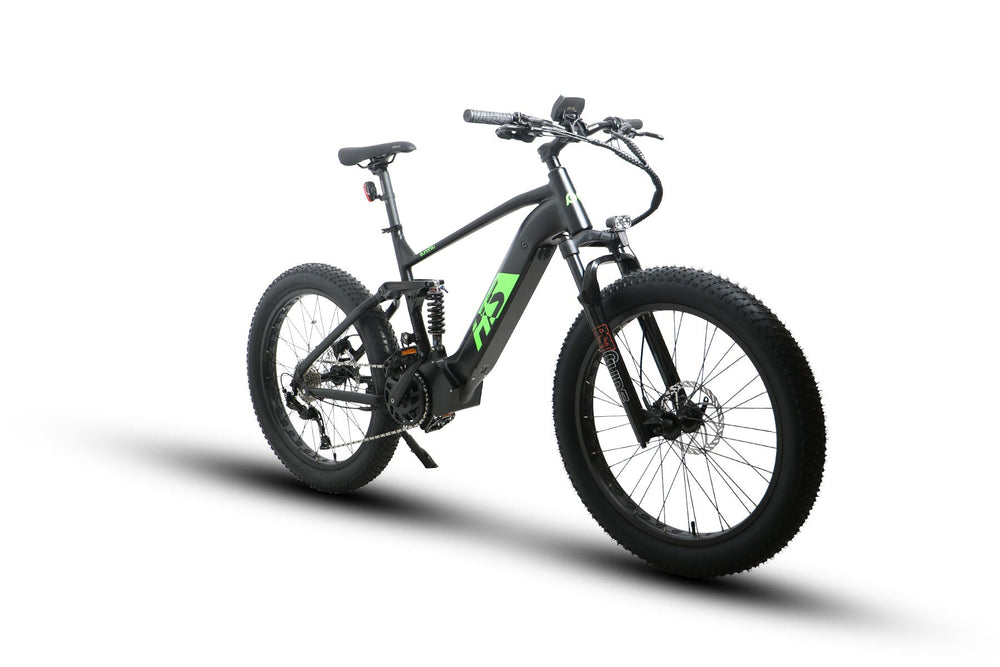 EUNORAU FAT-HS / Hunter X8 Full Suspension Hunting EBike Mountain Electric Bikes Black 2