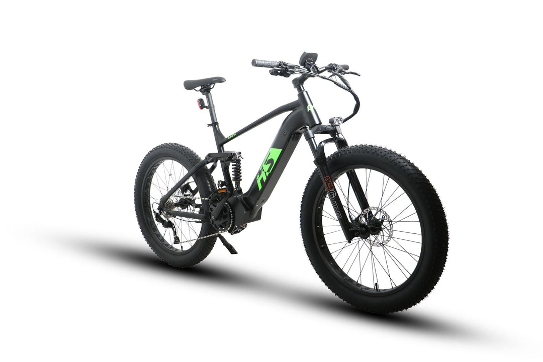EUNORAU FAT-HS / Hunter X8 Full Suspension Hunting EBike Mountain Electric Bikes Black 2