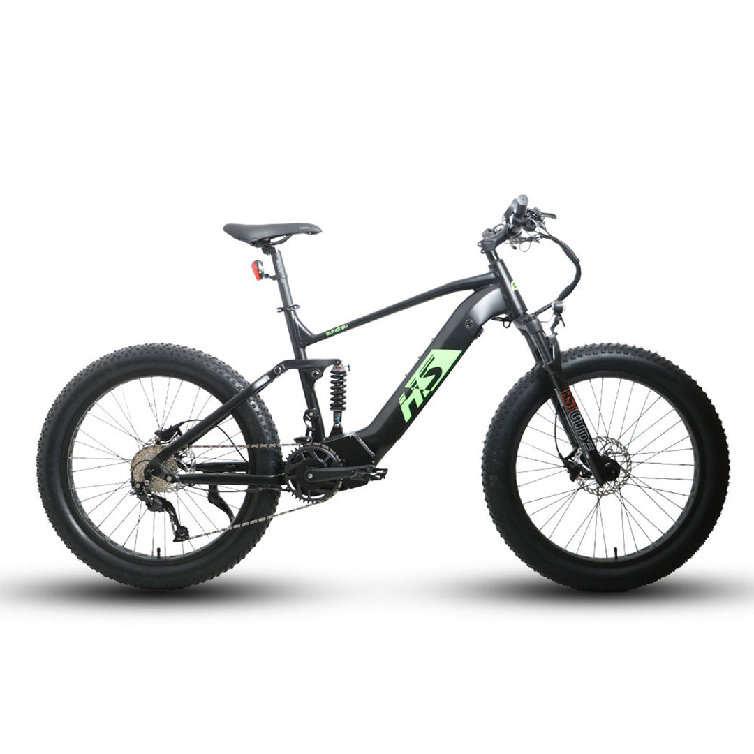 EUNORAU FAT-HS / Hunter X8 Full Suspension Hunting EBike Mountain Electric Bikes Black 8