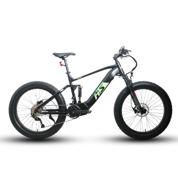 EUNORAU FAT-HS / Hunter X8 Full Suspension Hunting EBike Mountain Electric Bikes Black 8
