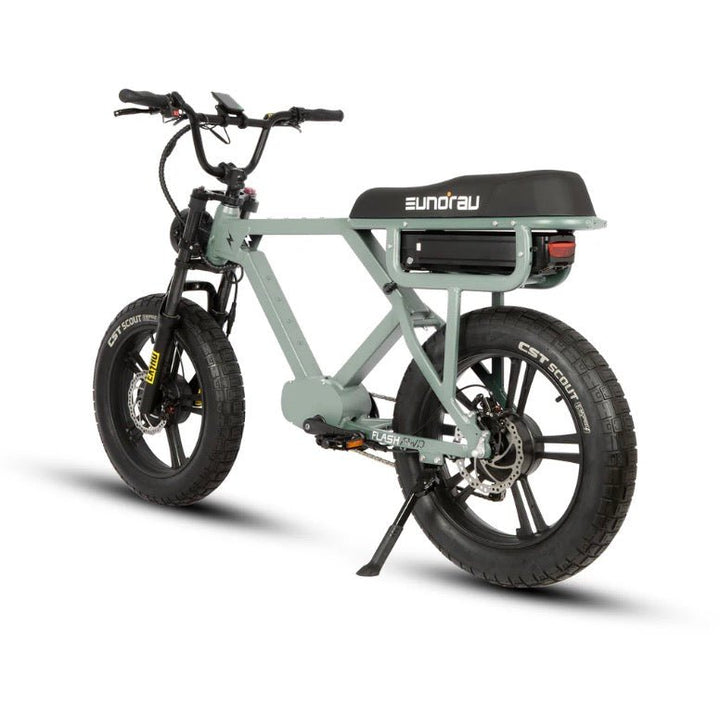 EUNORAU FLASH AWD 1.0 Dual Battery Commuter Fat tire Ebike Commuter Electric Bikes Lunar Dust 10