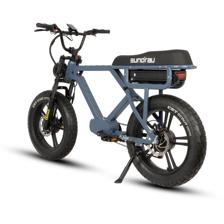 EUNORAU FLASH AWD 1.0 Dual Battery Commuter Fat tire Ebike Commuter Electric Bikes Moon Black 5