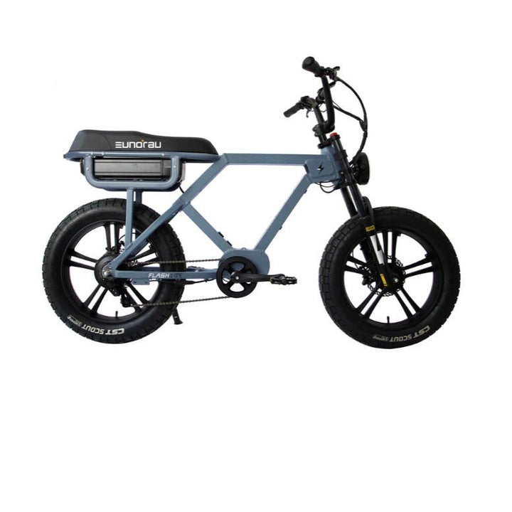 EUNORAU FLASH LITE 2.0 Commuter Fat Tire Ebike Commuter Electric Bikes Moon Black 2