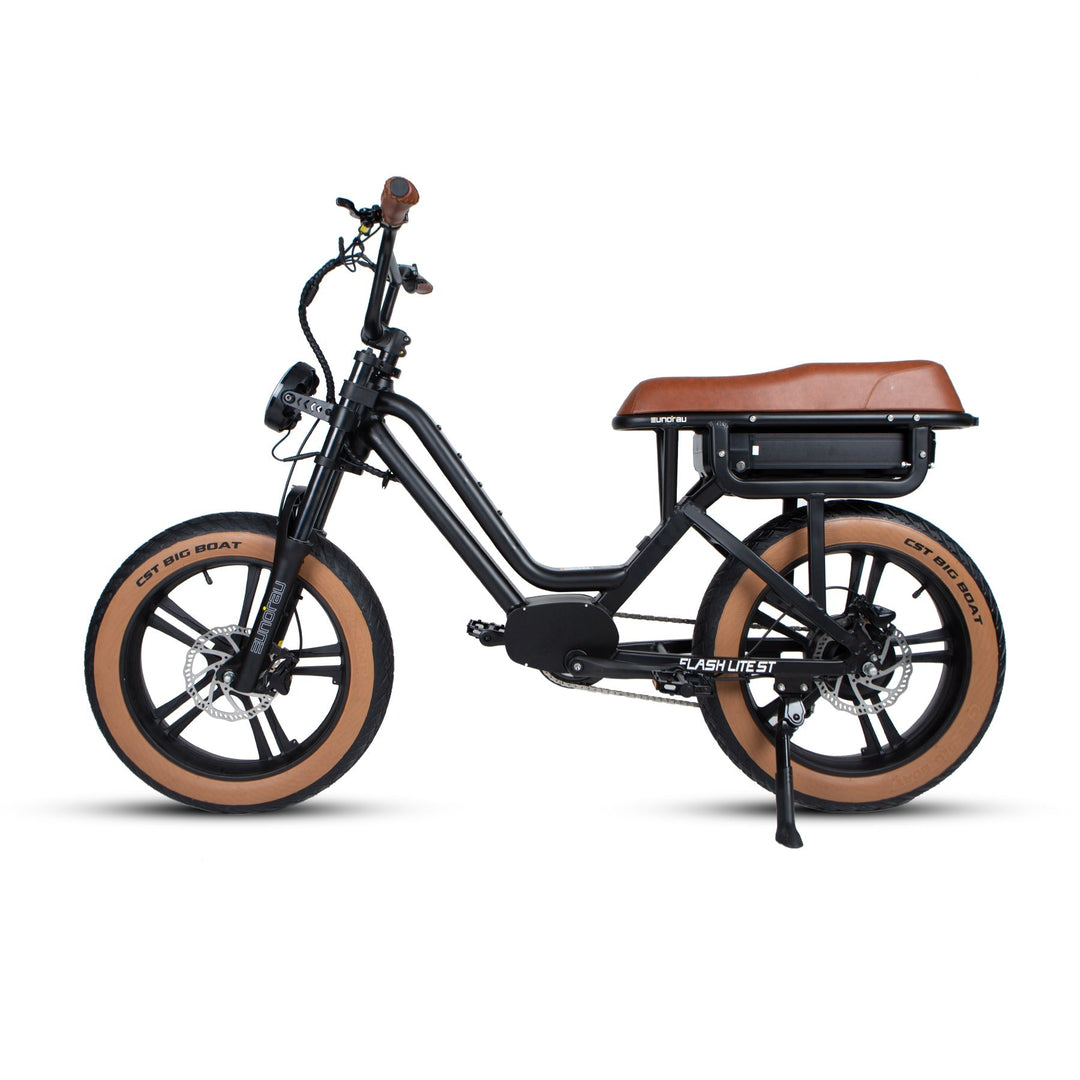 EUNORAU FLASH LITE ST 1.0 City Commuter eMoped EBike Commuter Electric Bikes Ivory 8