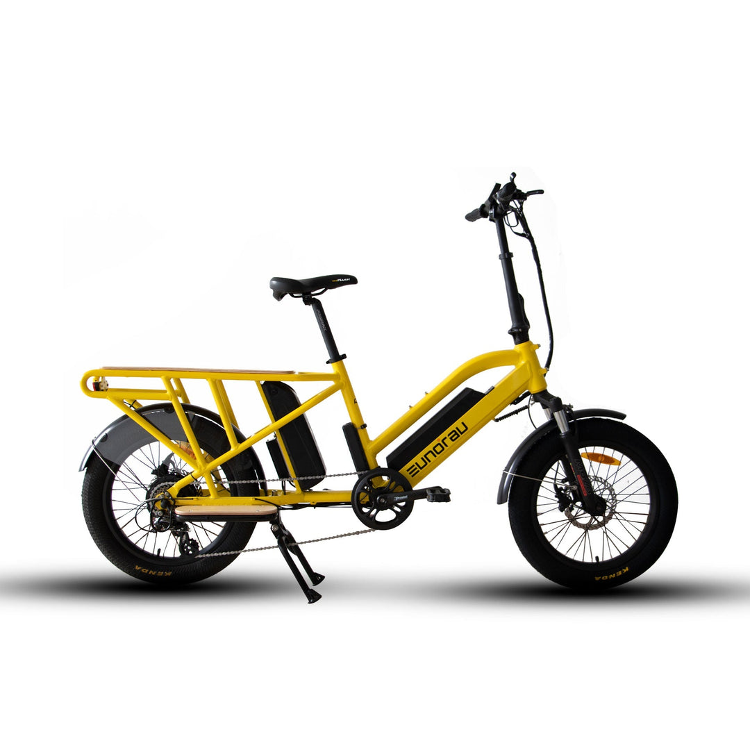 EUNORAU G30-CARGO 2.0 Commuter Cargo Fat Tire EBike Cargo Electric Bikes Yellow 10