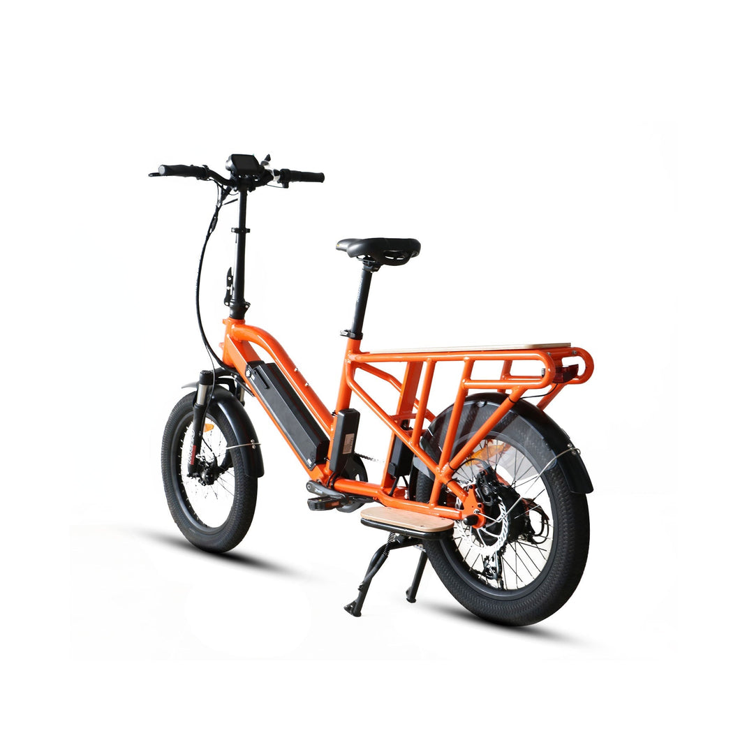 EUNORAU G30-CARGO 2.0 Commuter Cargo Fat Tire EBike Cargo Electric Bikes Yellow 7