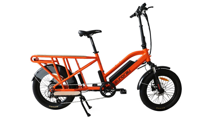 EUNORAU G30-CARGO 2.0 Commuter Cargo Fat Tire EBike Cargo Electric Bikes Yellow 3