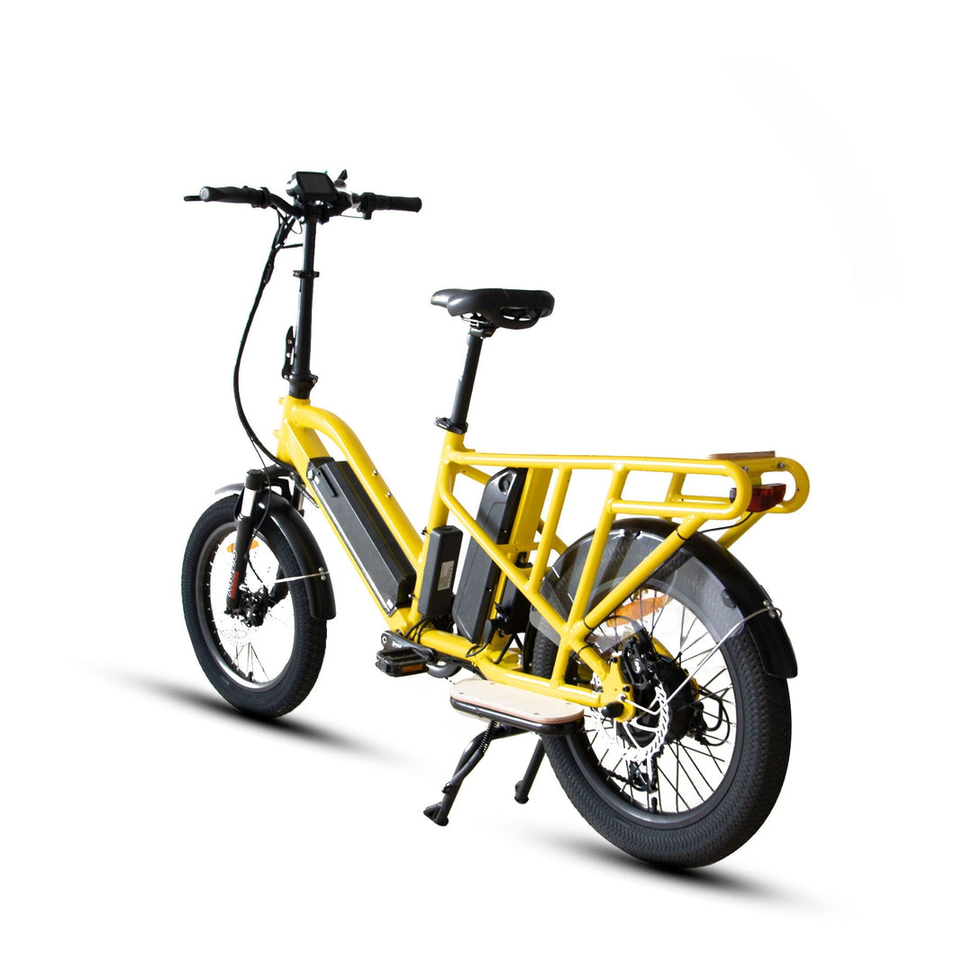 EUNORAU G30-CARGO 2.0 Commuter Cargo Fat Tire EBike Cargo Electric Bikes Yellow 13