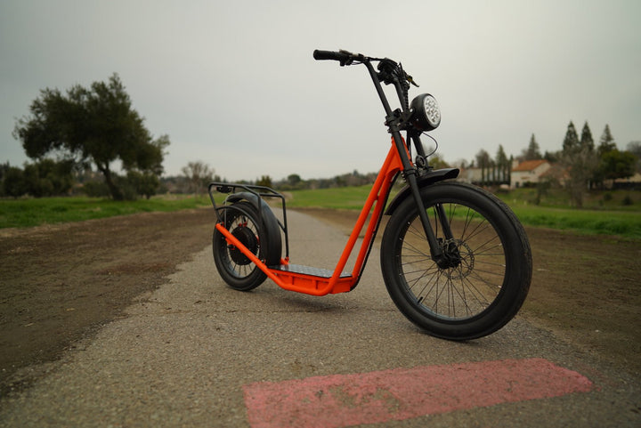 EUNORAU JUMBO EScooter Stand Up Electric Scooters Orange 4