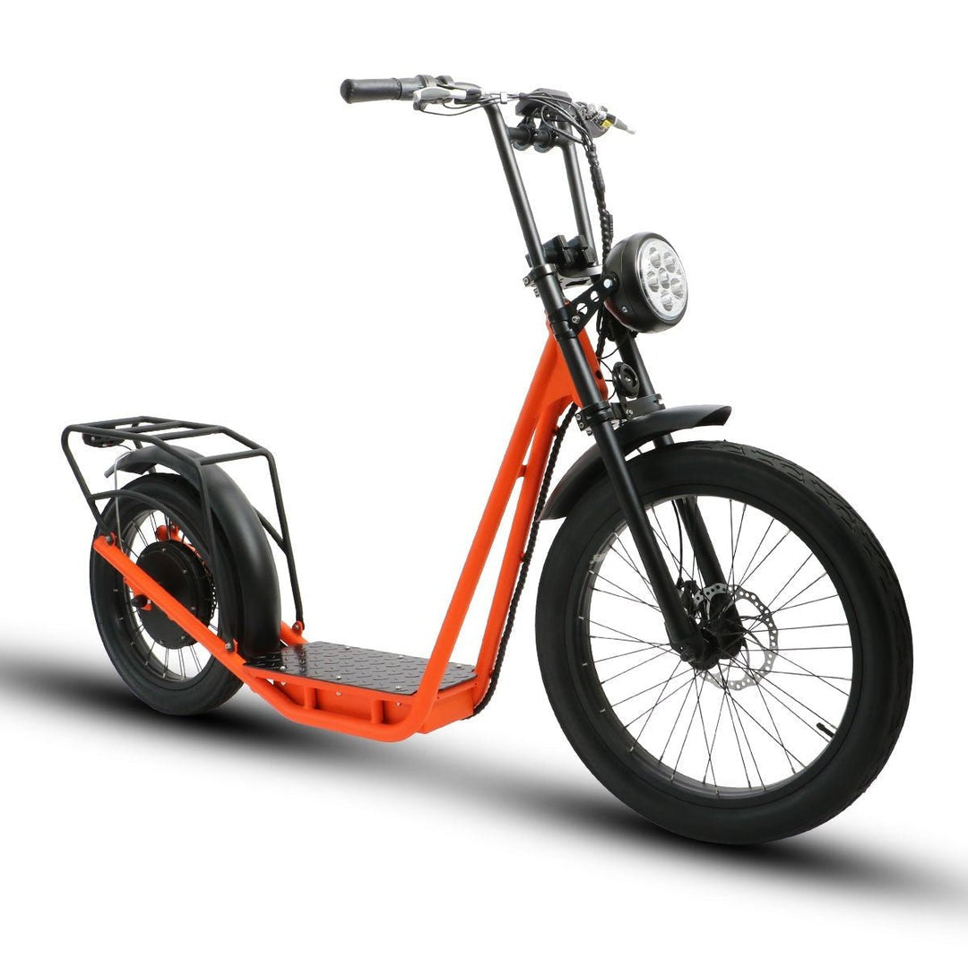 EUNORAU JUMBO EScooter Stand Up Electric Scooters Orange 1