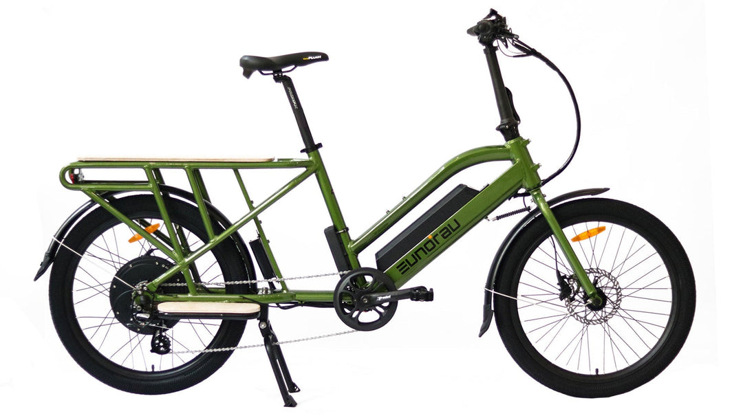 EUNORAU MAX-CARGO 2.0 Long Tail Cargo Ebike Cargo Electric Bikes Green 16