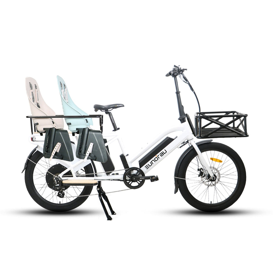 EUNORAU MAX-CARGO 2.0 Long Tail Cargo Ebike Cargo Electric Bikes Green 13