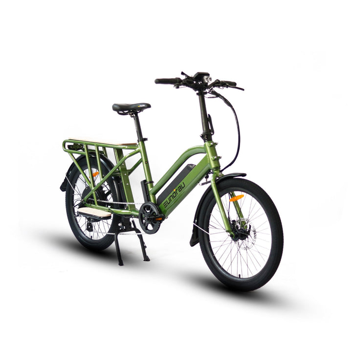 EUNORAU MAX-CARGO 2.0 Long Tail Cargo Ebike Cargo Electric Bikes Green 4
