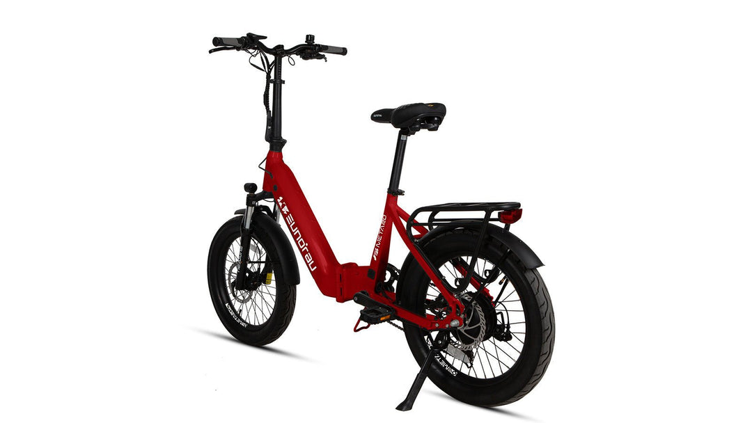 EUNORAU META20 0.1 Foldable Dual Commuter Fat tire EBike Commuter Electric Bikes Alpine White 17