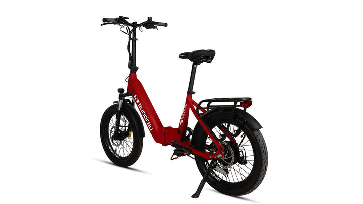 EUNORAU META20 0.1 Foldable Dual Commuter Fat tire EBike Commuter Electric Bikes Alpine White 17
