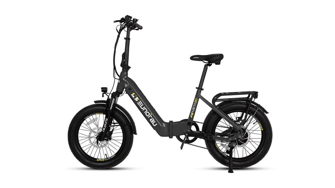 EUNORAU META20 0.1 Foldable Dual Commuter Fat tire EBike Commuter Electric Bikes Alpine White 19