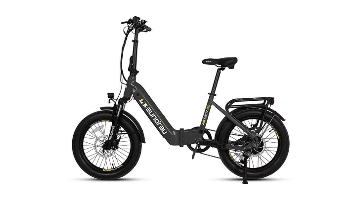 EUNORAU META20 0.1 Foldable Dual Commuter Fat tire EBike Commuter Electric Bikes Alpine White 19
