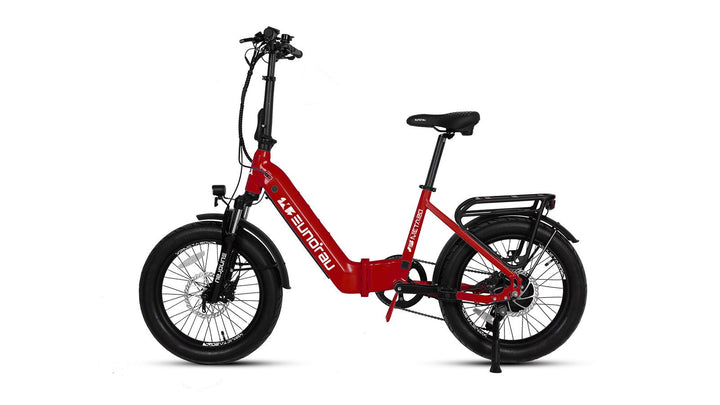EUNORAU META20 0.1 Foldable Dual Commuter Fat tire EBike Commuter Electric Bikes Alpine White 15