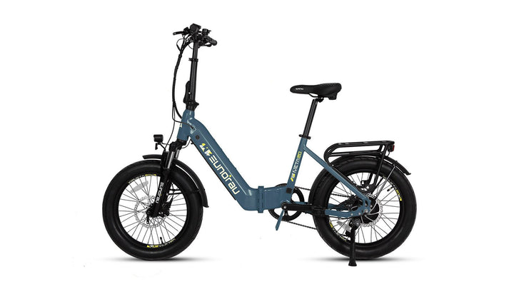 EUNORAU META20 0.1 Foldable Dual Commuter Fat tire EBike Commuter Electric Bikes Alpine White 7