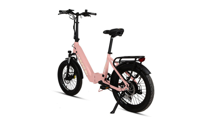 EUNORAU META20 0.1 Foldable Dual Commuter Fat tire EBike Commuter Electric Bikes Alpine White 13