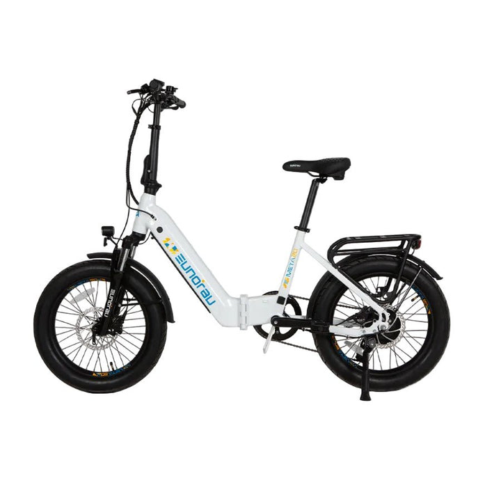 EUNORAU META20 0.1 Foldable Dual Commuter Fat tire EBike Commuter Electric Bikes Alpine White 3