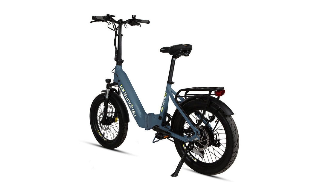 EUNORAU META20 0.1 Foldable Dual Commuter Fat tire EBike Commuter Electric Bikes Alpine White 9