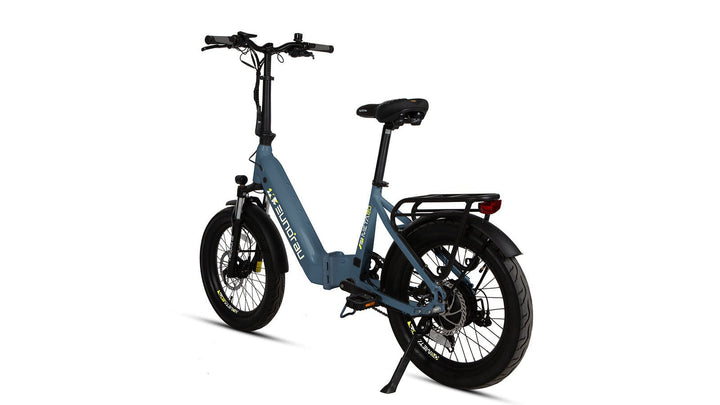 EUNORAU META20 0.1 Foldable Dual Commuter Fat tire EBike Commuter Electric Bikes Alpine White 9
