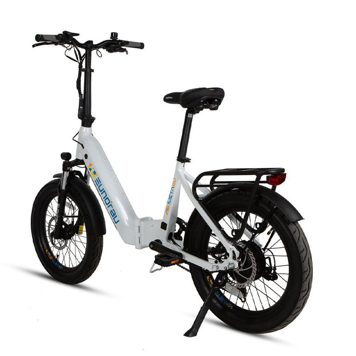 EUNORAU META20 0.1 Foldable Dual Commuter Fat tire EBike Commuter Electric Bikes Alpine White 4
