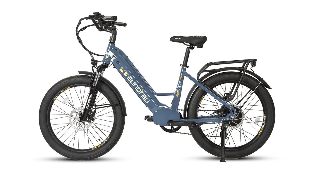EUNORAU META24 1.0 City Commuter Fat Tire E-Bike Commuter Electric Bikes Deep Crimson 8