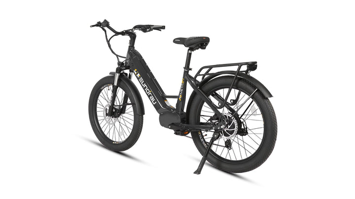 EUNORAU META24 1.0 City Commuter Fat Tire E-Bike Commuter Electric Bikes Deep Crimson 22