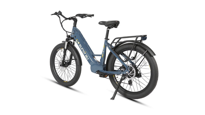 EUNORAU META24 1.0 City Commuter Fat Tire E-Bike Commuter Electric Bikes Deep Crimson 10