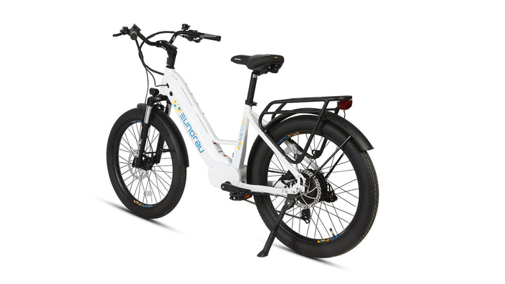 EUNORAU META24 1.0 City Commuter Fat Tire E-Bike Commuter Electric Bikes Deep Crimson 14