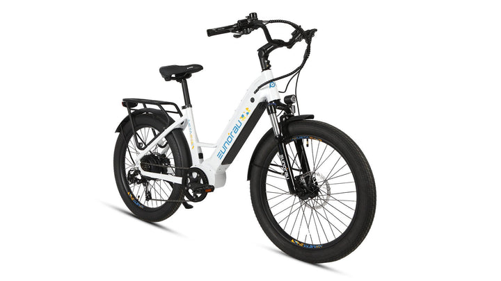EUNORAU META24 1.0 City Commuter Fat Tire E-Bike Commuter Electric Bikes Deep Crimson 13