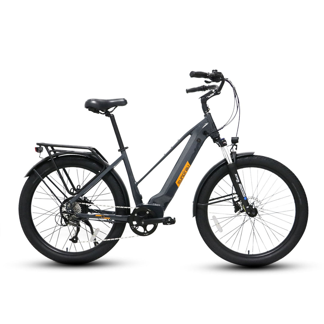 EUNORAU META275 1.0 Dual Battery City Commuter EBike Commuter Electric Bikes Black 8