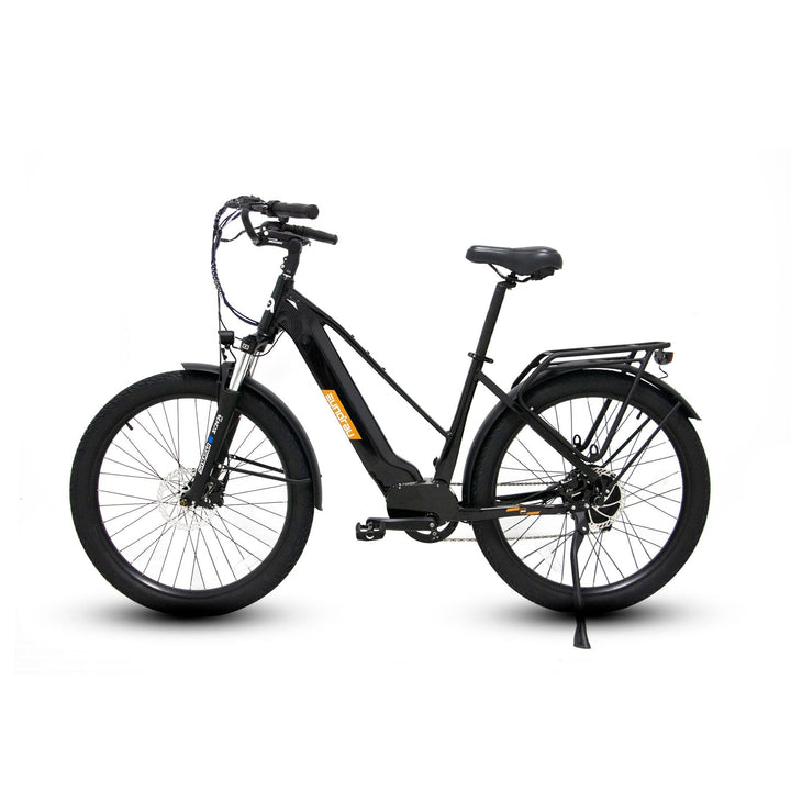 EUNORAU META275 1.0 Dual Battery City Commuter EBike Commuter Electric Bikes Black 4