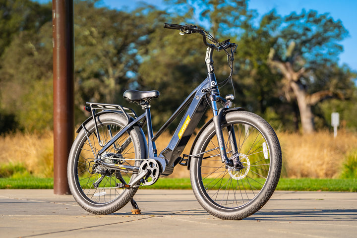 EUNORAU META275 1.0 Dual Battery City Commuter EBike Commuter Electric Bikes Black 6