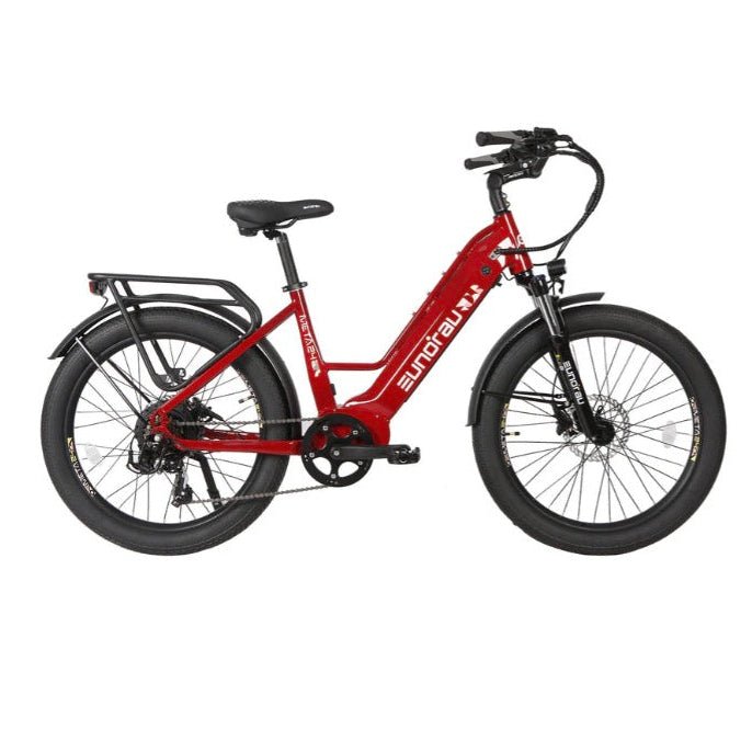 Eunorau META275 2.0 Compact Commuter EBike Commuter Electric Bikes Deep Crimson 3