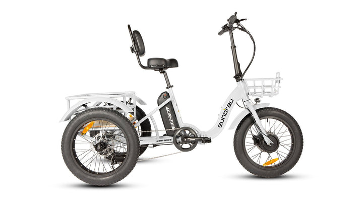 EUNORAU New-Trike 2.0 500W Commuter Foldable ETrike Step-Thru Electric Trikes Deep Crimson 15