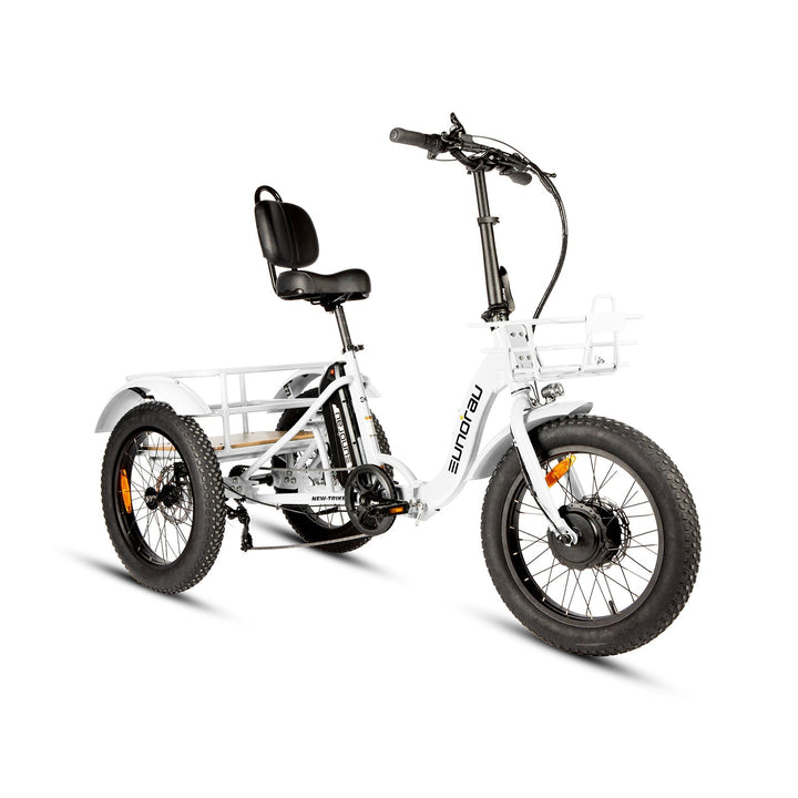 EUNORAU New-Trike 2.0 500W Commuter Foldable ETrike Step-Thru Electric Trikes Deep Crimson 13