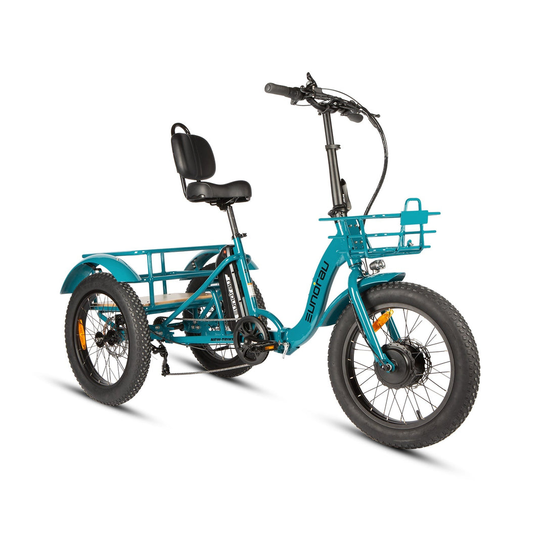 EUNORAU New-Trike 2.0 500W Commuter Foldable ETrike Step-Thru Electric Trikes Deep Crimson 7