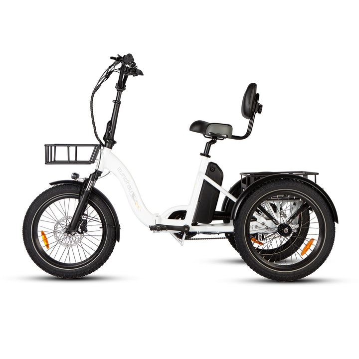 EUNORAU ONE-TRIKE 2.0 Foldable Trike with Rear Differential Folding Electric Trikes Deep Crimson 13