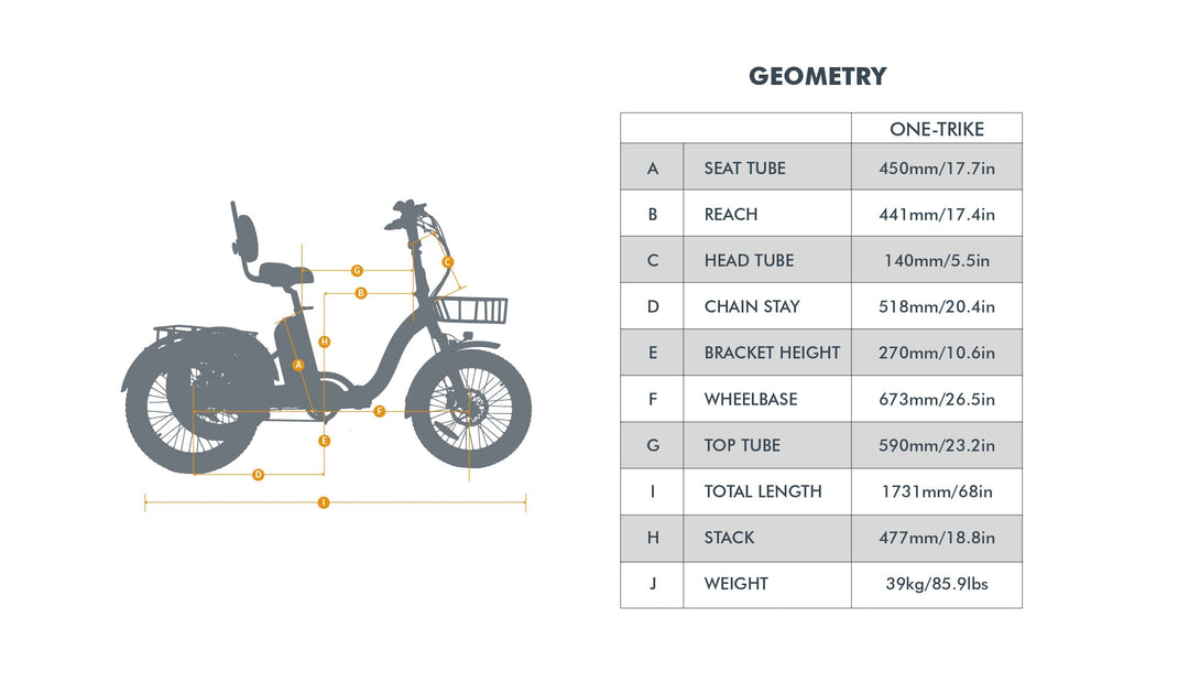EUNORAU ONE-TRIKE 2.0 Foldable Trike with Rear Differential Folding Electric Trikes Deep Crimson 17