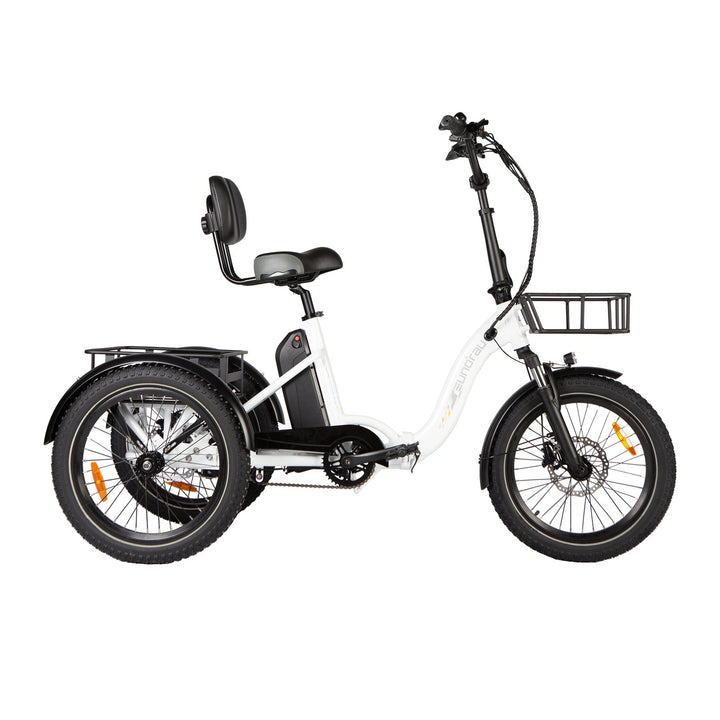 EUNORAU ONE-TRIKE 2.0 Foldable Trike with Rear Differential Folding Electric Trikes Deep Crimson 12