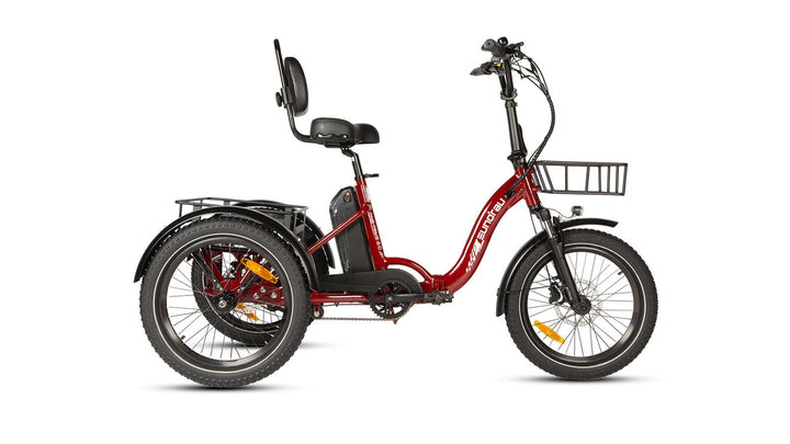 EUNORAU ONE-TRIKE 2.0 Foldable Trike with Rear Differential Folding Electric Trikes Deep Crimson 5