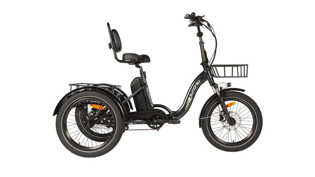 EUNORAU ONE-TRIKE 2.0 Foldable Trike with Rear Differential Folding Electric Trikes Deep Crimson 16