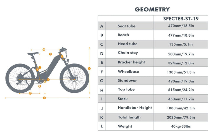 EUNORAU SPECTER-ST 2.0 1000W Mid-Drive Full Suspension MTB Step-Through EBike Mountain Electric Bikes Black 5