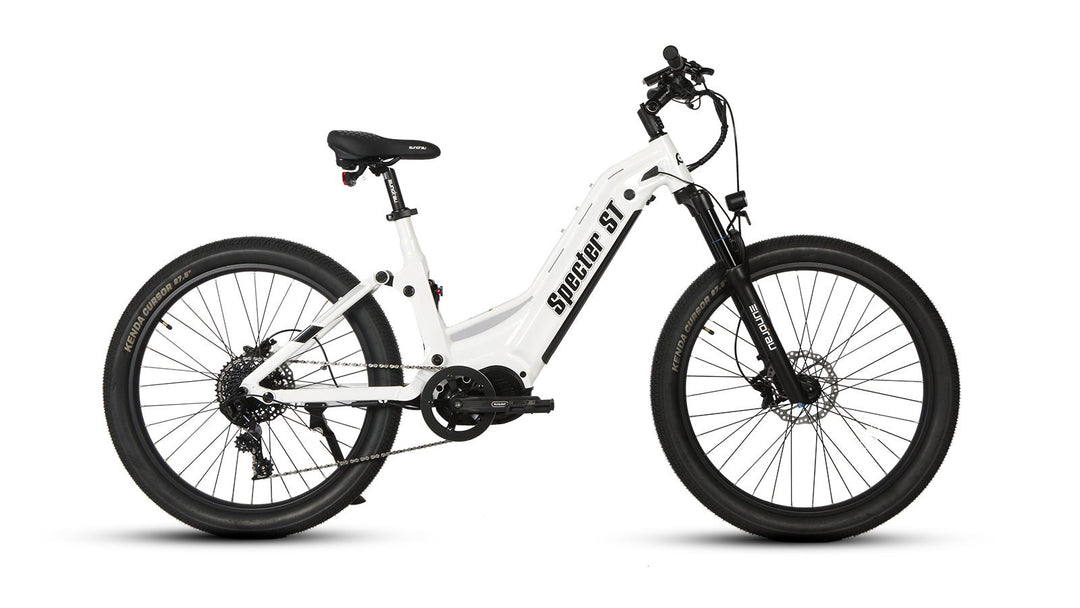EUNORAU SPECTER-ST 2.0 1000W Mid-Drive Full Suspension MTB Step-Through EBike Mountain Electric Bikes Black 6