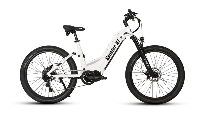 EUNORAU SPECTER-ST 2.0 1000W Mid-Drive Full Suspension MTB Step-Through EBike Mountain Electric Bikes Black 6