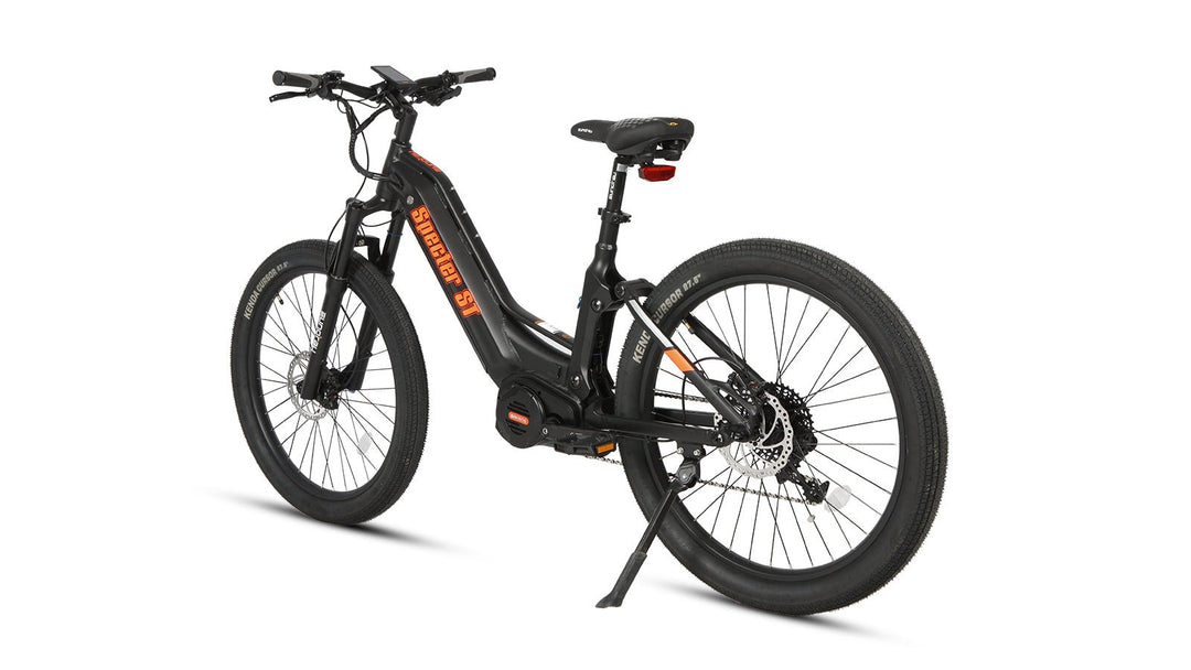 EUNORAU SPECTER-ST 2.0 1000W Mid-Drive Full Suspension MTB Step-Through EBike Mountain Electric Bikes Black 4