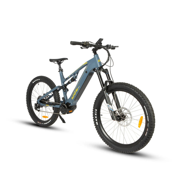 EUNORAU URUS 500W Mid Drive Full Suspension eMBT EBike Mountain Electric Bikes Amethyst 9